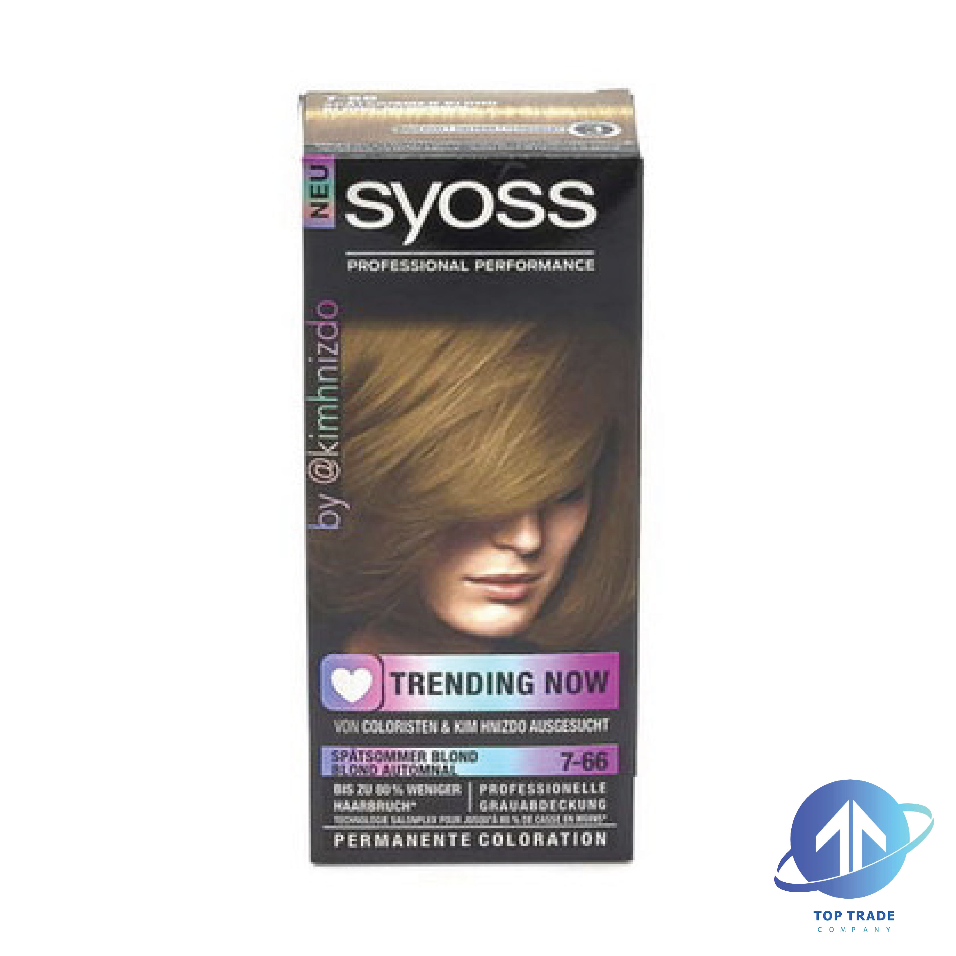 Syoss permanent hair coloring 7-66 autumnal blond